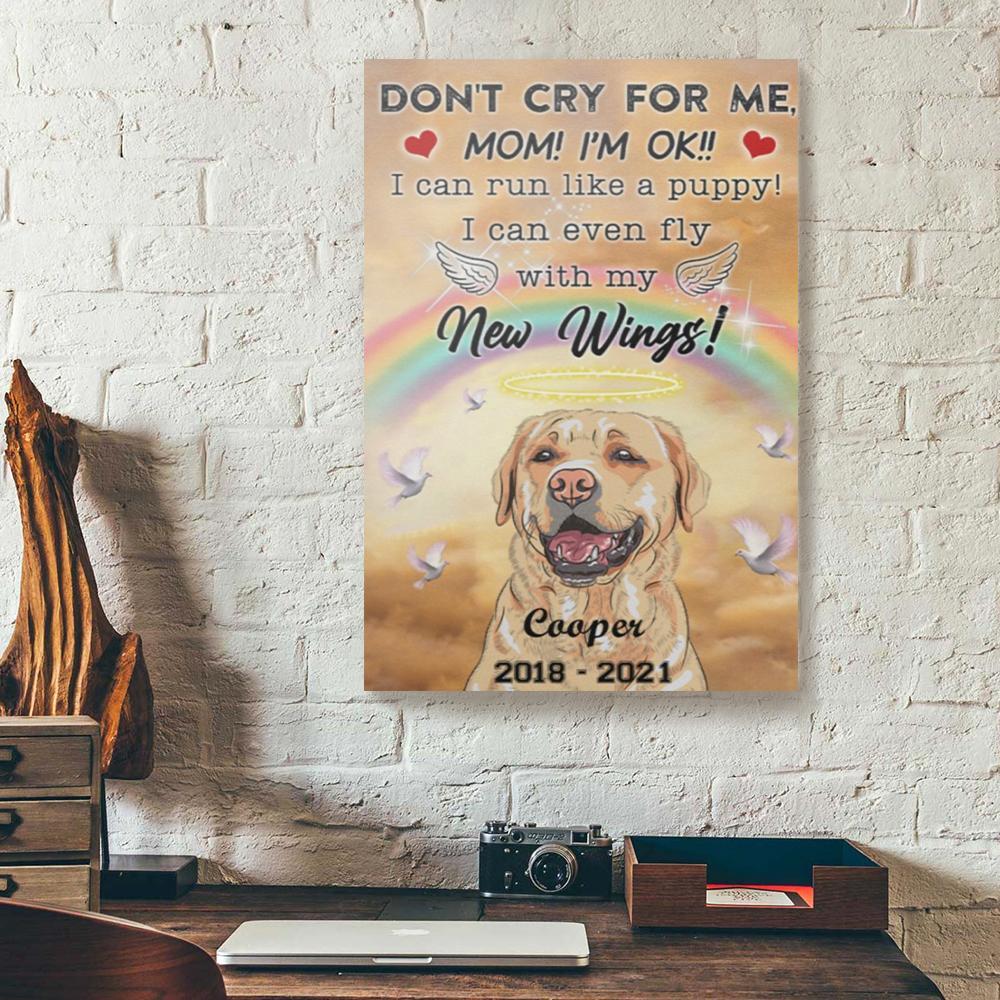 my dog in heaven custom canvas prints wall art decor 4253