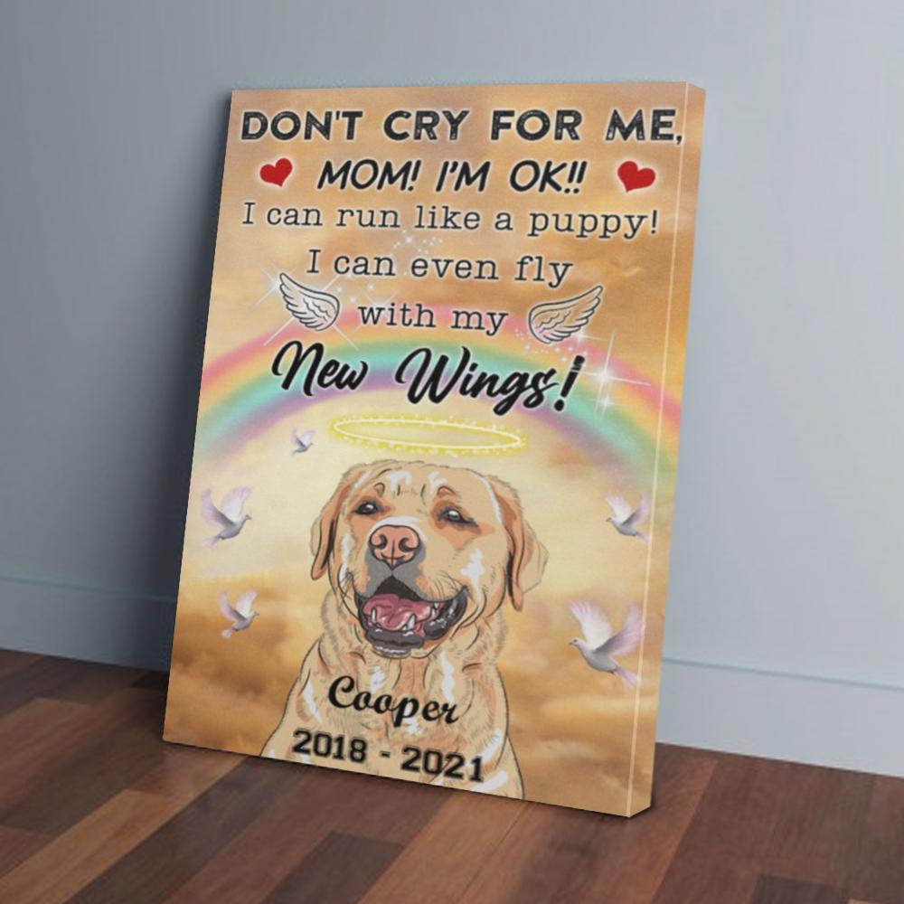 my dog in heaven custom canvas prints wall art decor 5208