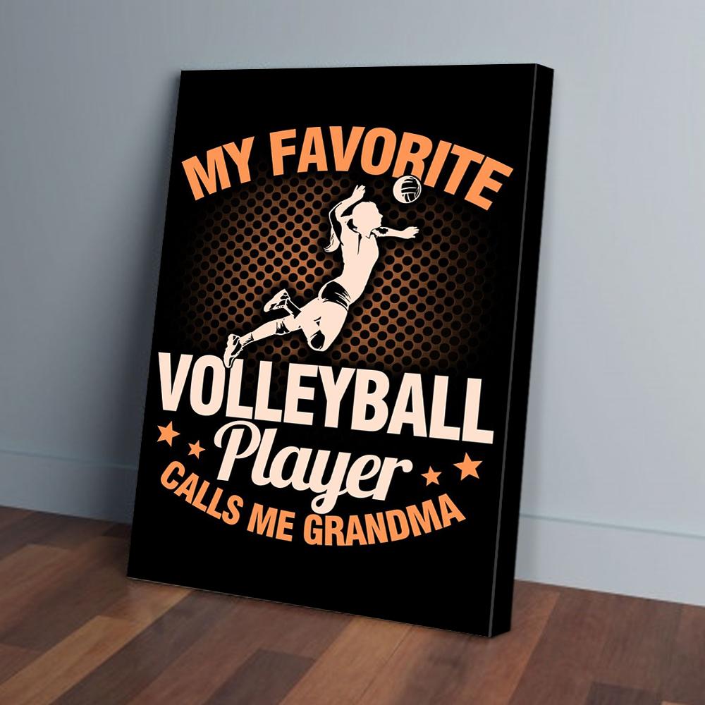 my favorite volleyball player canvas prints wall art decor 6688
