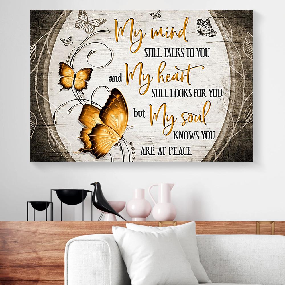My Heart My Soul Gold Butterfly Canvas Prints - Wall Art Decor my heart my soul gold butterfly canvas prints wall art decor 7988