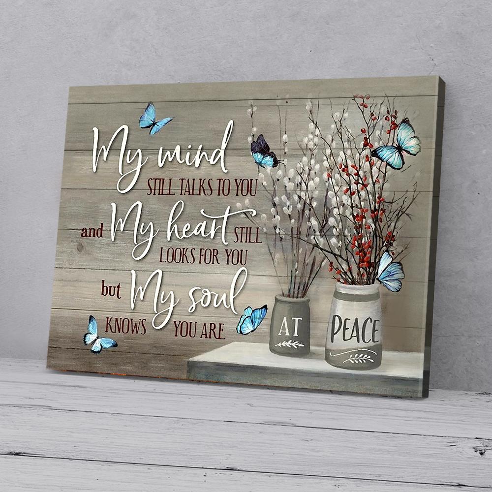 my mind still talks to you butterfly canvas prints wall art decor 3707