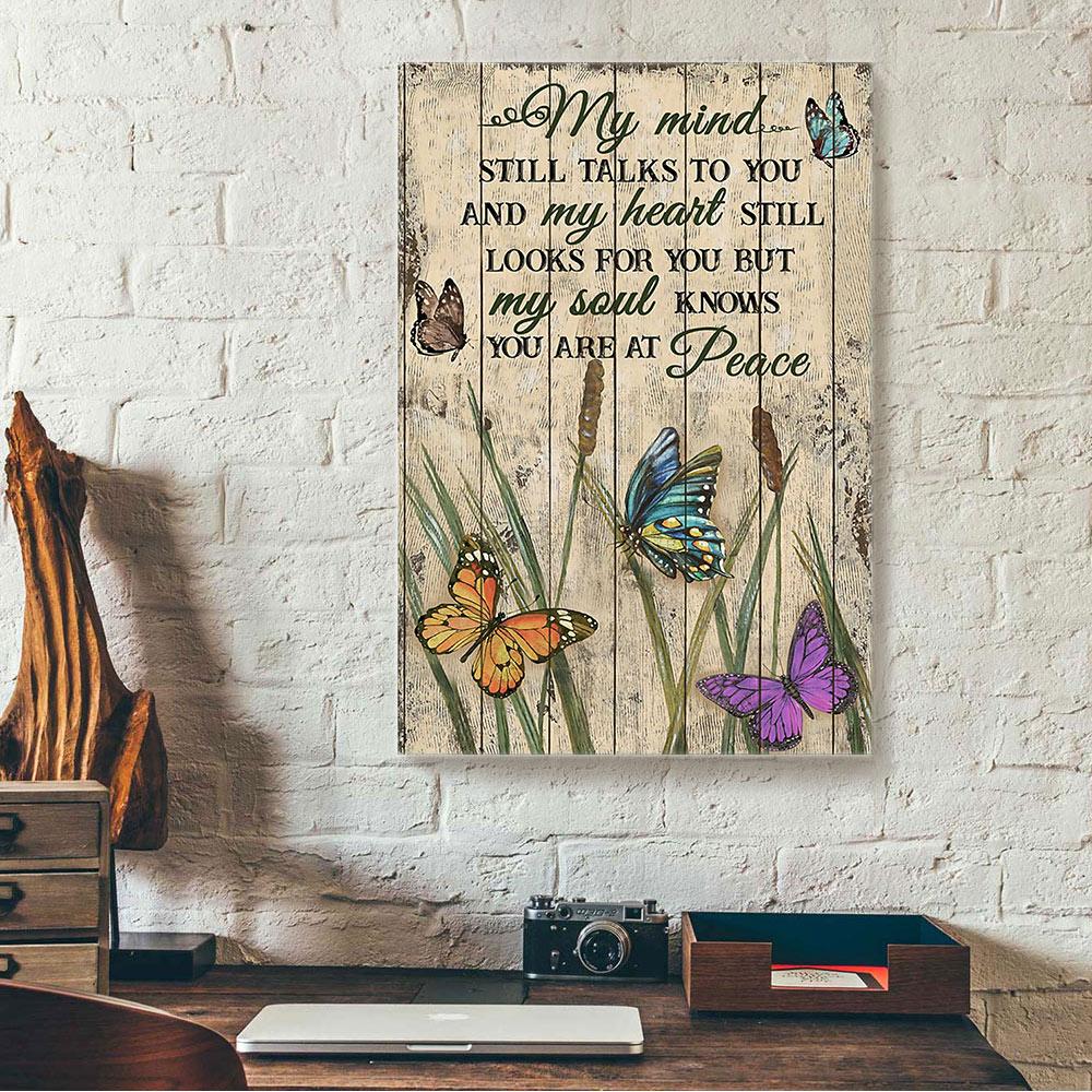 my mind still talks to you butterfly canvas prints wall art decor 4442