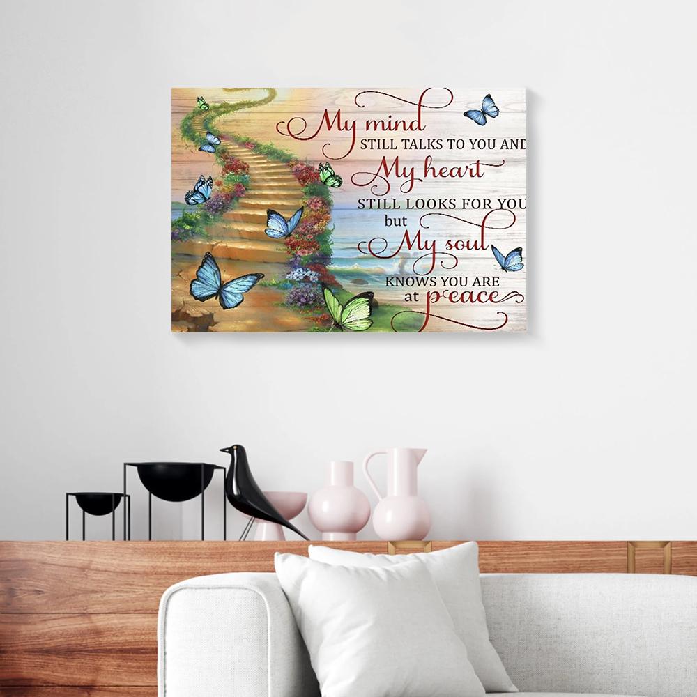my mind still talks to you butterfly canvas prints wall art decor 6916