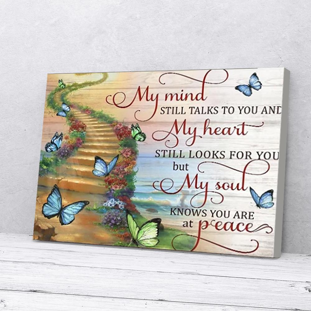 my mind still talks to you butterfly canvas prints wall art decor 7377