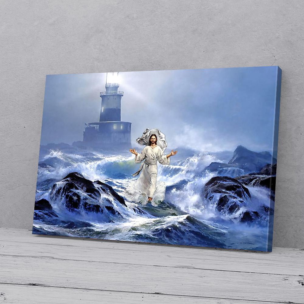 My Savior Jesus On The Sea Canvas Prints - Wall Art Decor my savior jesus on the sea canvas prints wall art decor 8712