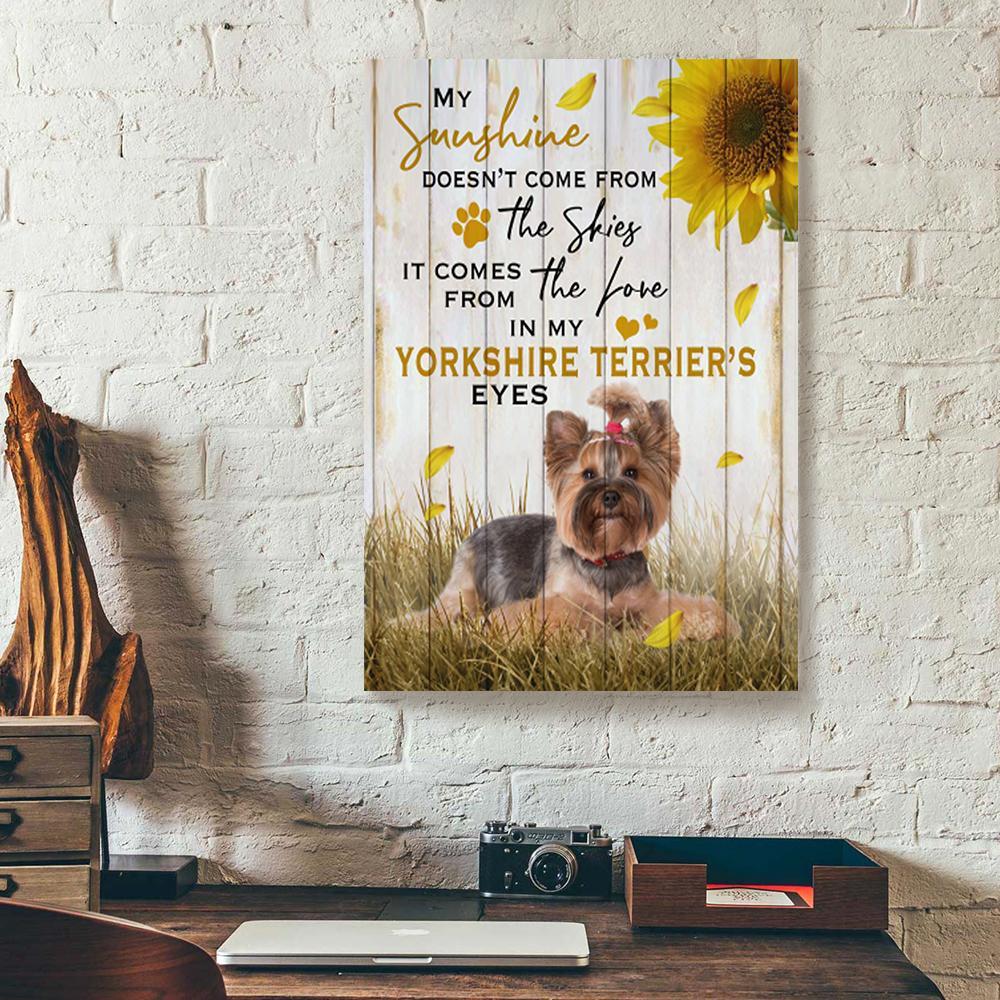 my sunshine comes from the love yorkshire sunflower canvas prints wall art decor 4223
