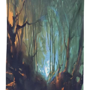 mystic dark forest 3d printed tablecloth table decor 5141