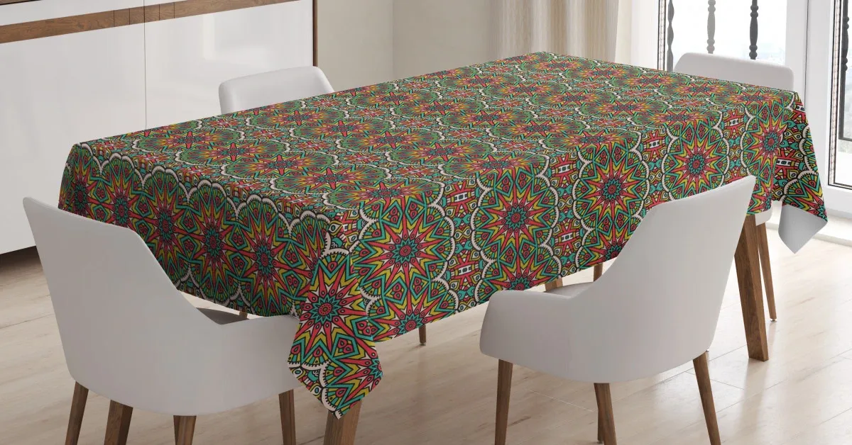 Mystical Chinese Design 3D Printed Tablecloth Table Decor mystical chinese design 3d printed tablecloth table decor 7258