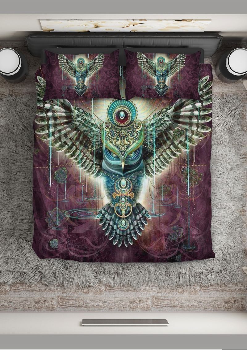 Mystical Owl Bedding Set Bedroom Decor mystical owl bedding set bedroom decor 4895