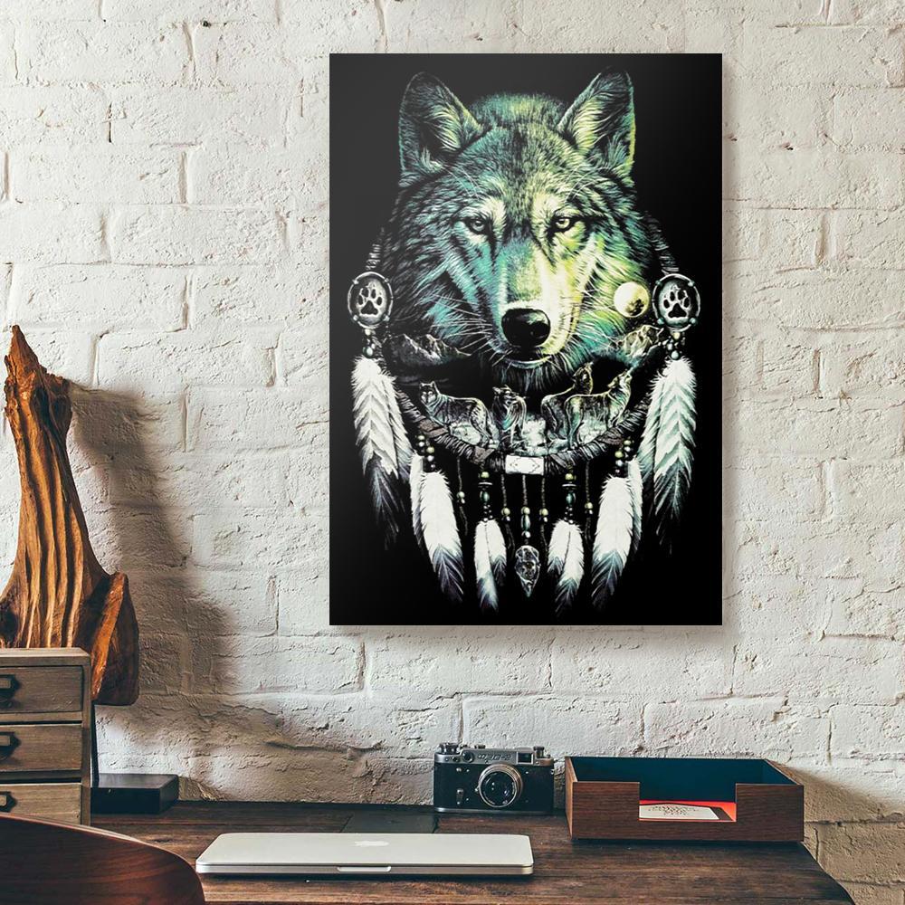 mythical wolf canvas prints wall art decor 5020