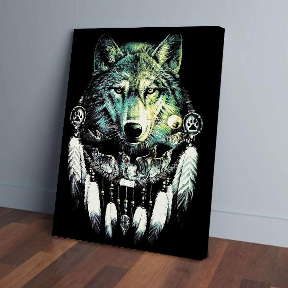 mythical wolf canvas prints wall art decor 7185