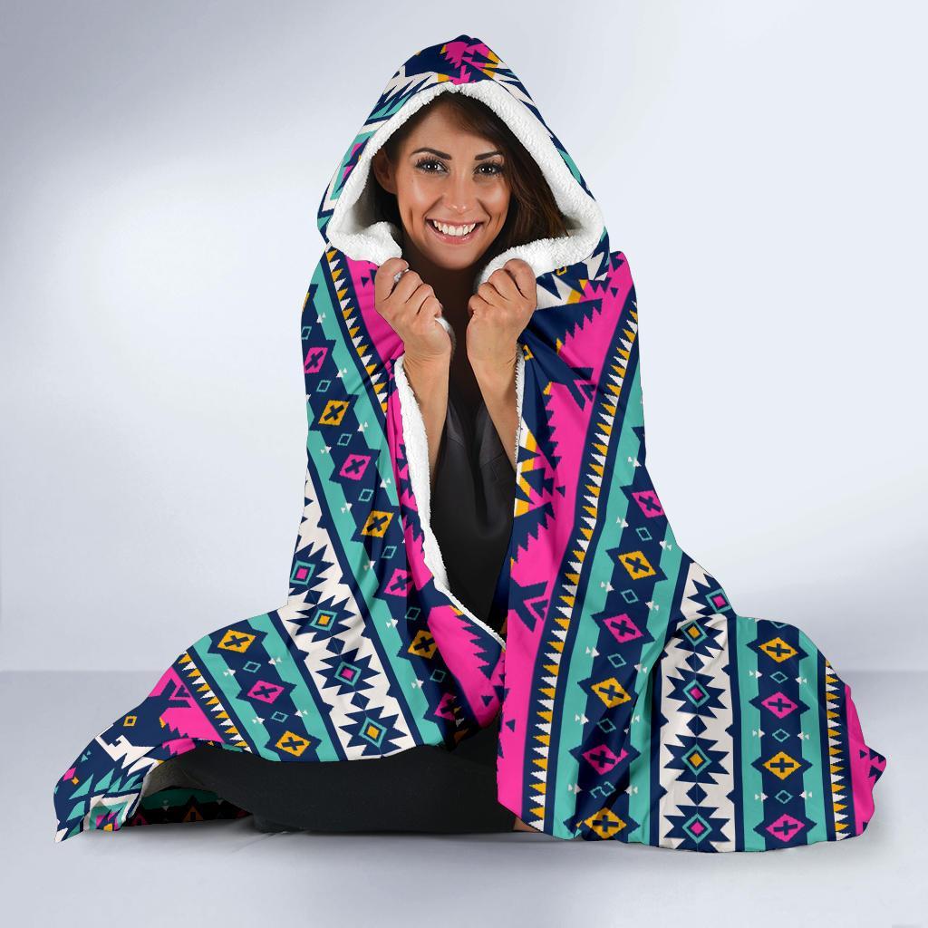 Native American Tribal Navajo Indians Aztec Print Hooded Blanket Cloak Blanket native american tribal navajo indians aztec print hooded blanket cloak blanket 2525
