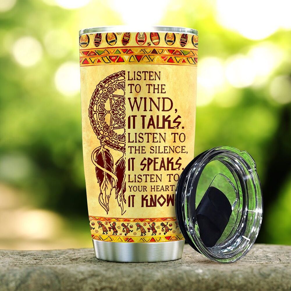Native Soul Dreamcatcher Stainless Steel Tumbler native soul dreamcatcher stainless steel tumbler 6097