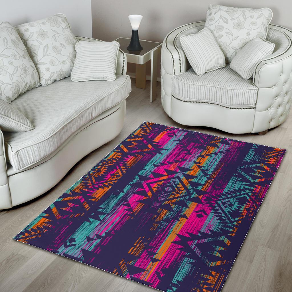 Native Tribal Aztec Pattern Print Area Rug Floor Decor native tribal aztec pattern print area rug floor decor 1299