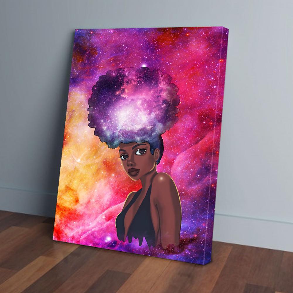 natural hair styles black girls canvas prints wall art decor 3783