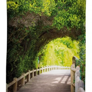 Nature Boardwalk Archway 3D Printed Tablecloth Table Decor 1 nature boardwalk archway 3d printed tablecloth table decor 8269