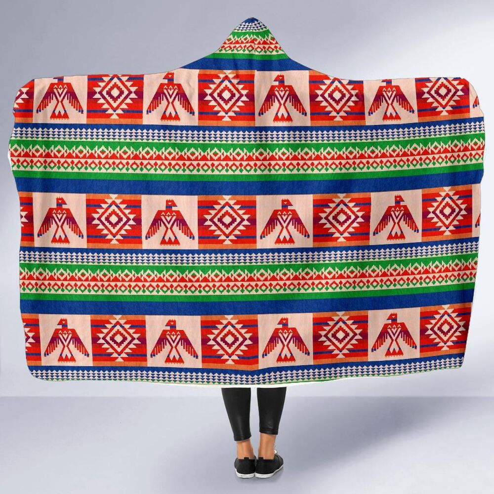 Navajo Aztec Tribal Native Indians American Print Hooded Blanket Cloak Blanket navajo aztec tribal native indians american print hooded blanket cloak blanket 7771