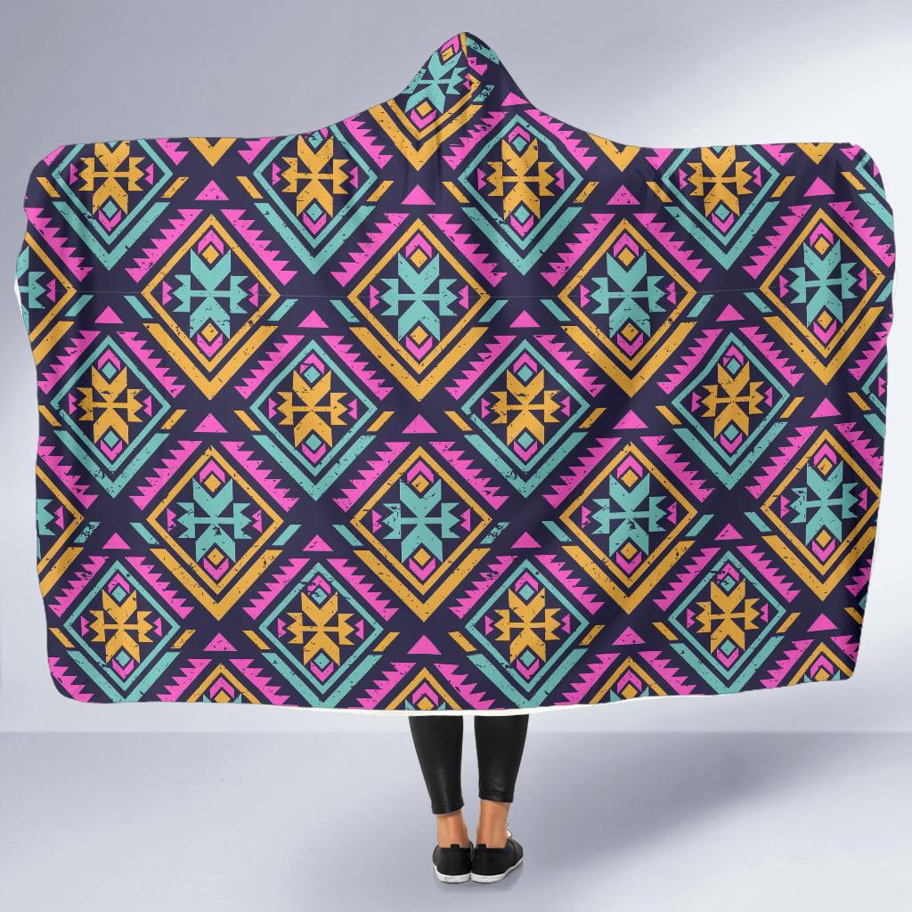 navajo indians aztec tribal native american print hooded blanket cloak blanket 3715