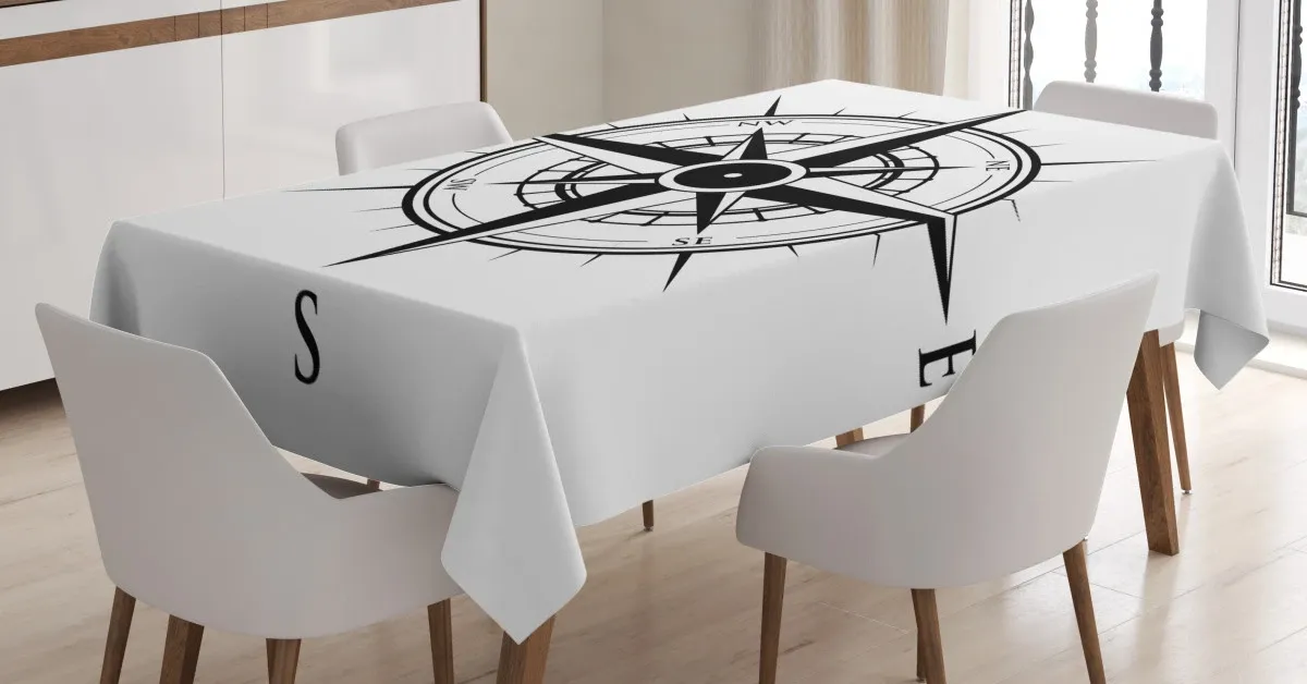 navigation tech travel 3d printed tablecloth table decor 4366