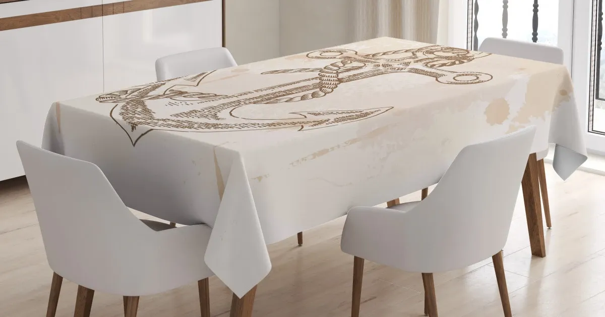 Navy Rope Summer Holiday 3D Printed Tablecloth Table Decor navy rope summer holiday 3d printed tablecloth table decor 1201