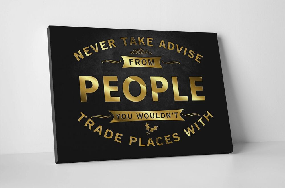 Never Take Advise Motivational Positive Canvas Print - Wall Art Decor never take advise motivational positive canvas print wall art decor 2354 scaled