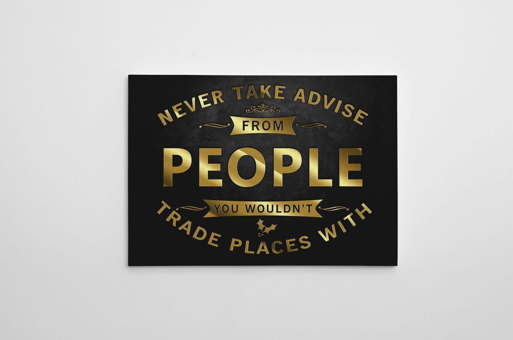Never Take Advise Motivational Positive Canvas Print - Wall Art Decor never take advise motivational positive canvas print wall art decor 3155 scaled