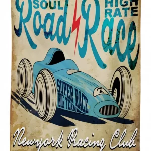 new york racing old school 3d printed tablecloth table decor 3316