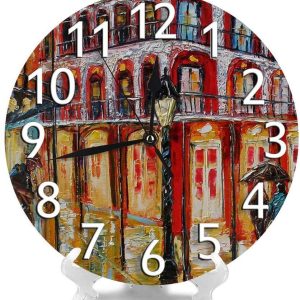 nicokee new orleans french quarter decorative wall clock 4952