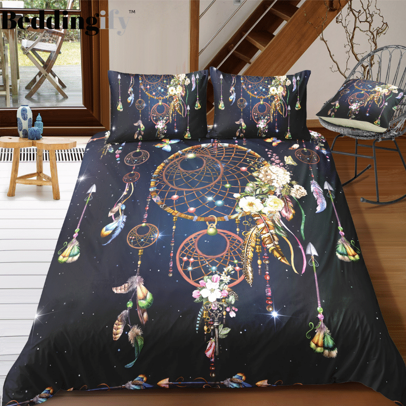 Night Sky Dreamcatcher Duvet Cover Bedding Set night sky dreamcatcher duvet cover bedding set 1632
