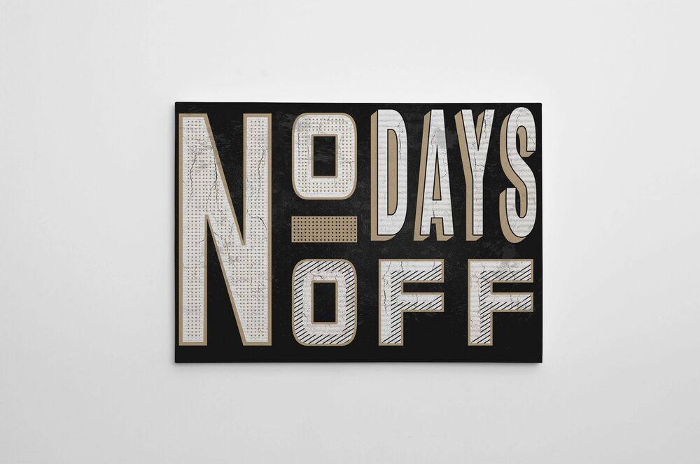 No Days Off - Motivational - Motivational Positive Canvas Print - Wall Art Decor no days off motivational motivational positive canvas print wall art decor 8746 scaled