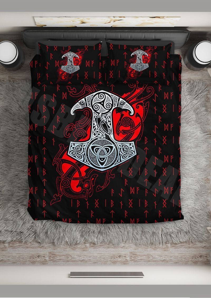 norse power sky bedding set bedroom decor 3382