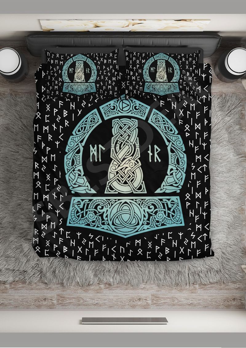 norse behind the halo printed bedding set bedroom decor 8159