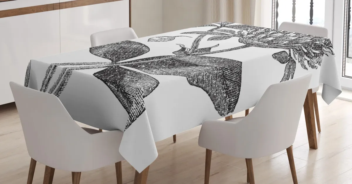 nostalgic flower art 3d printed tablecloth table decor 3549