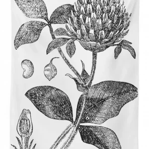 nostalgic flower art 3d printed tablecloth table decor 3552