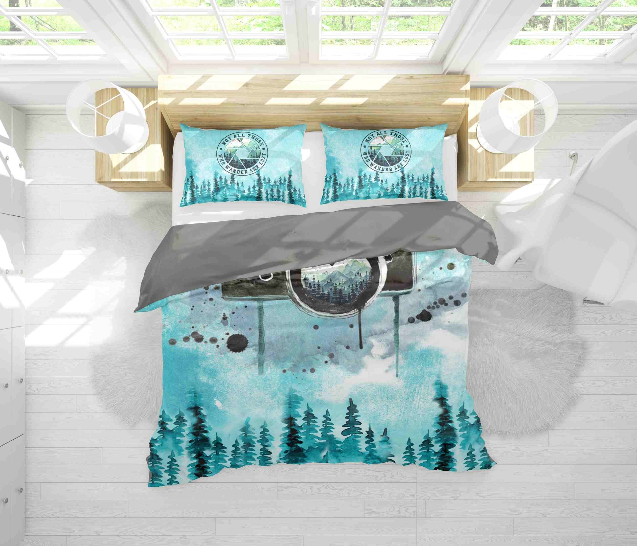 not all those who wander are lost bedding set bedroom decor 1691