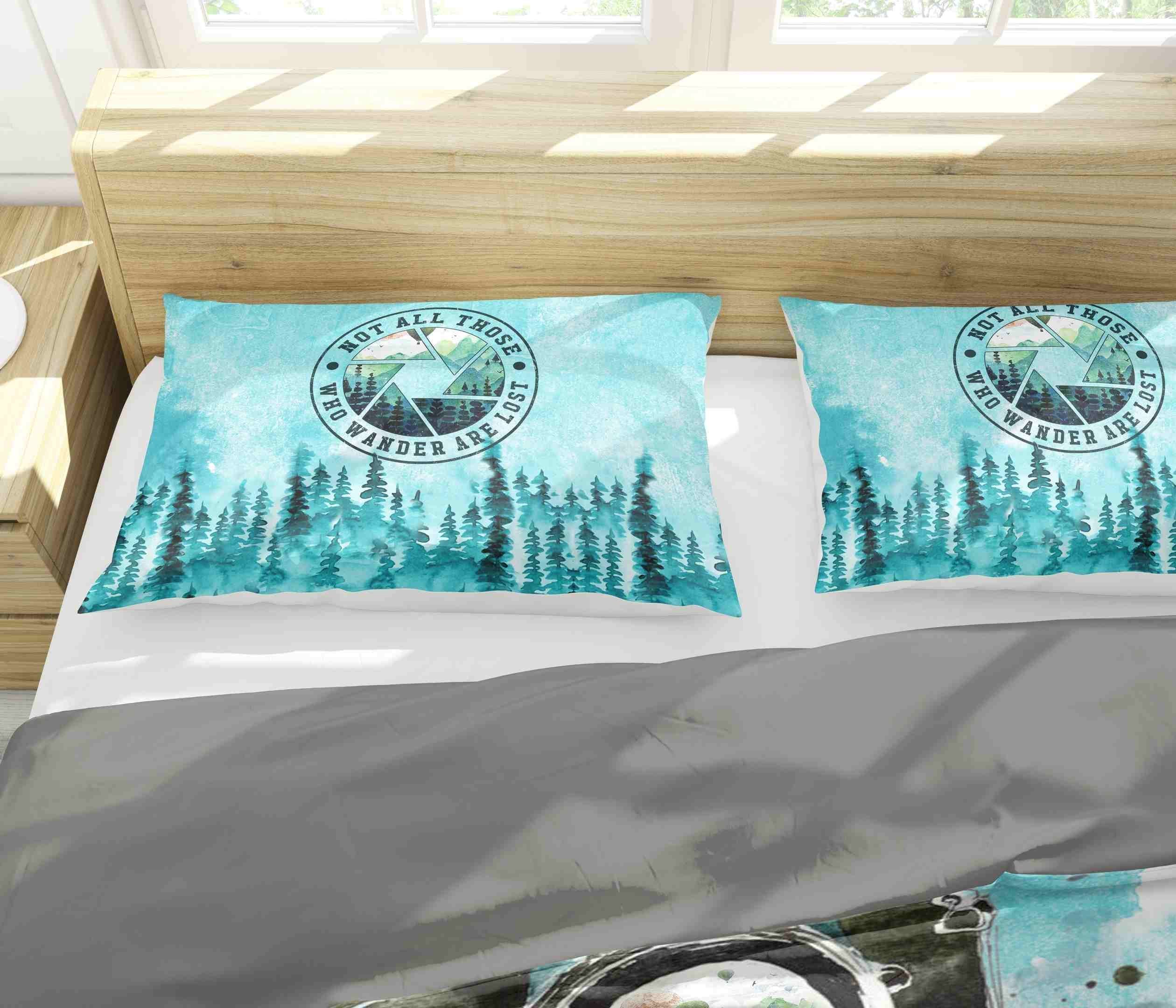 not all those who wander are lost bedding set bedroom decor 7949