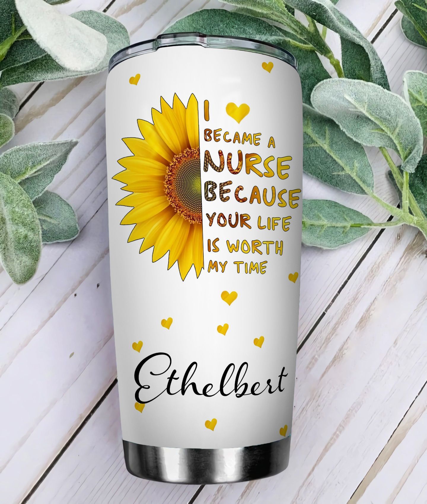 Nurse Personalized Stainless Steel Tumbler nurse personalized stainless steel tumbler 7695