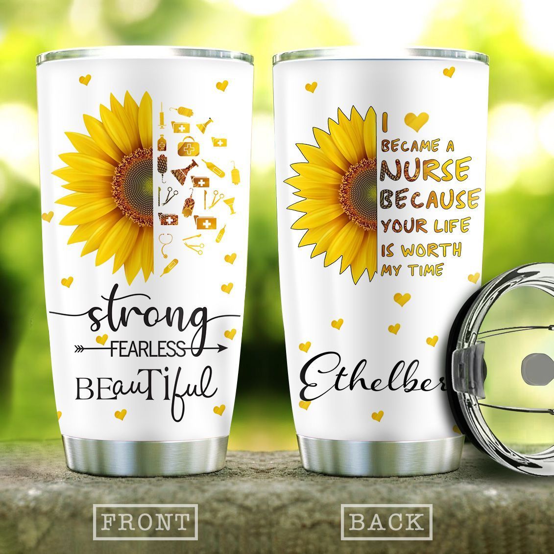 Nurse Personalized Stainless Steel Tumbler nurse personalized stainless steel tumbler 8461