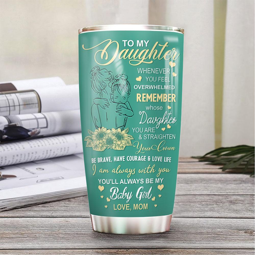 nurse to my daughter uniform personalized stainless steel tumbler 2347