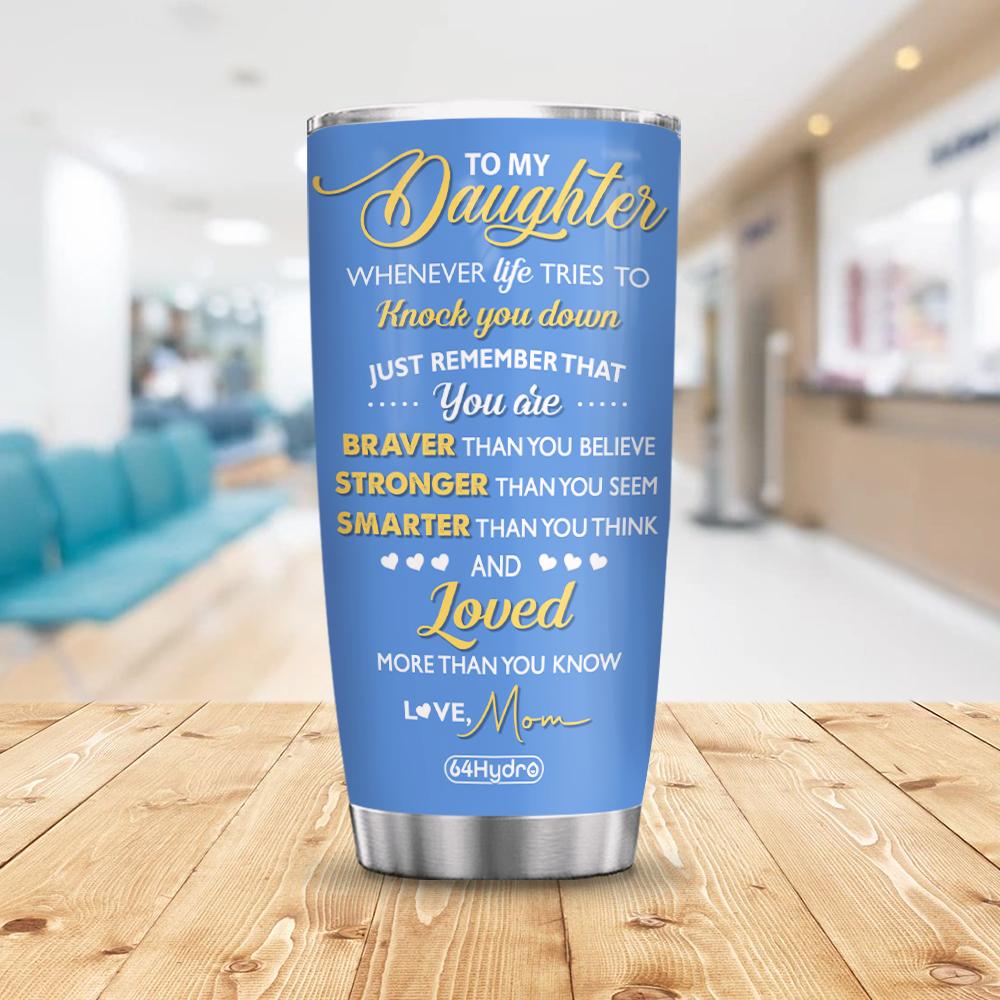 nurse to my daughter uniform personalized stainless steel tumbler 3110