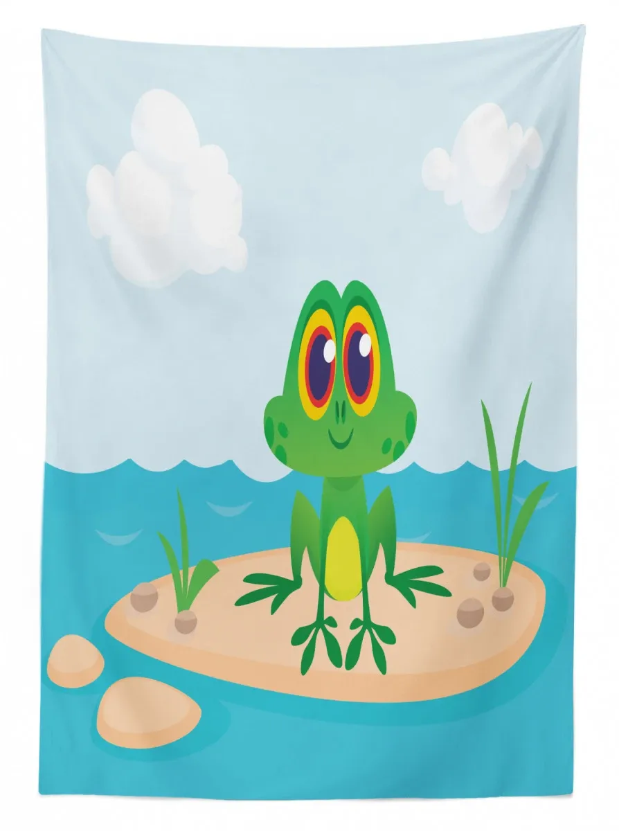 nursery cartoon animal scene 3d printed tablecloth table decor 6813