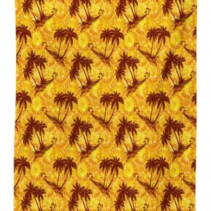 ocean island palms 3d printed tablecloth table decor 7617