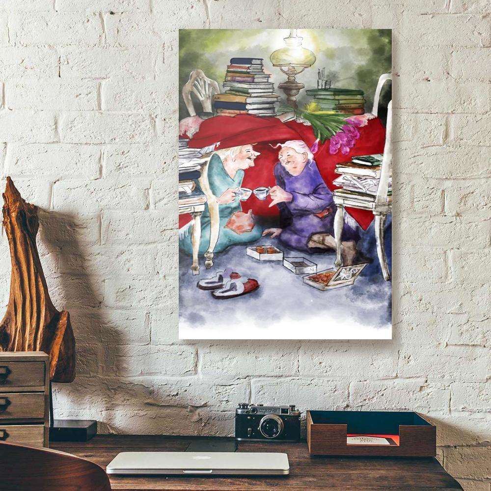 old best friends canvas prints wall art decor 7939