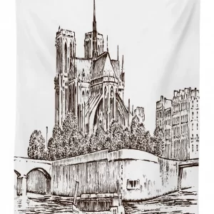 Old Engraved 3D Printed Tablecloth Table Decor 1 old engraved 3d printed tablecloth table decor 4642