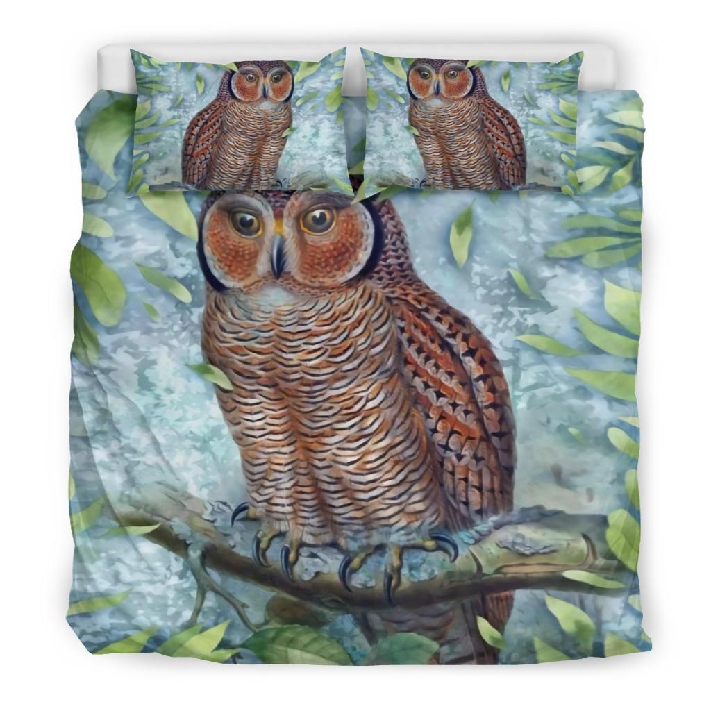 old owl tree bedding set bedroom decor 6542