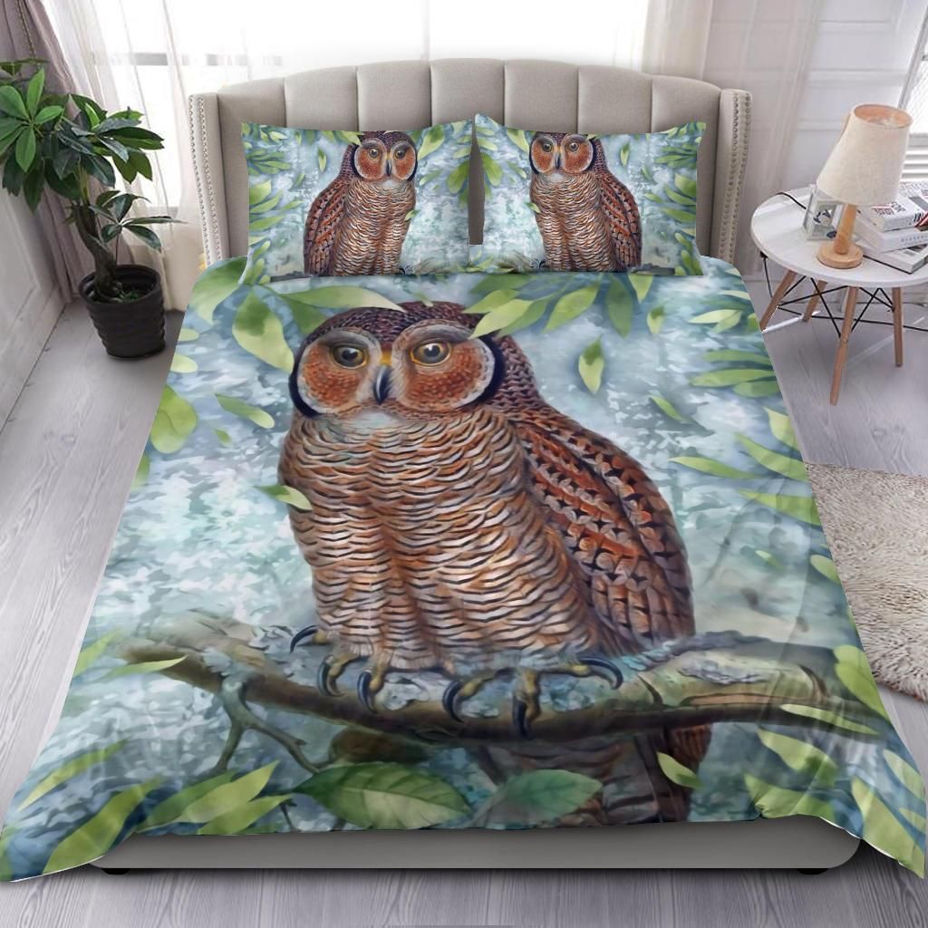 old owl tree bedding set bedroom decor 7229