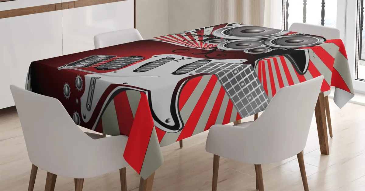 Old Vintage Loudspeaker 3D Printed Tablecloth Table Decor old vintage loudspeaker 3d printed tablecloth table decor 3886