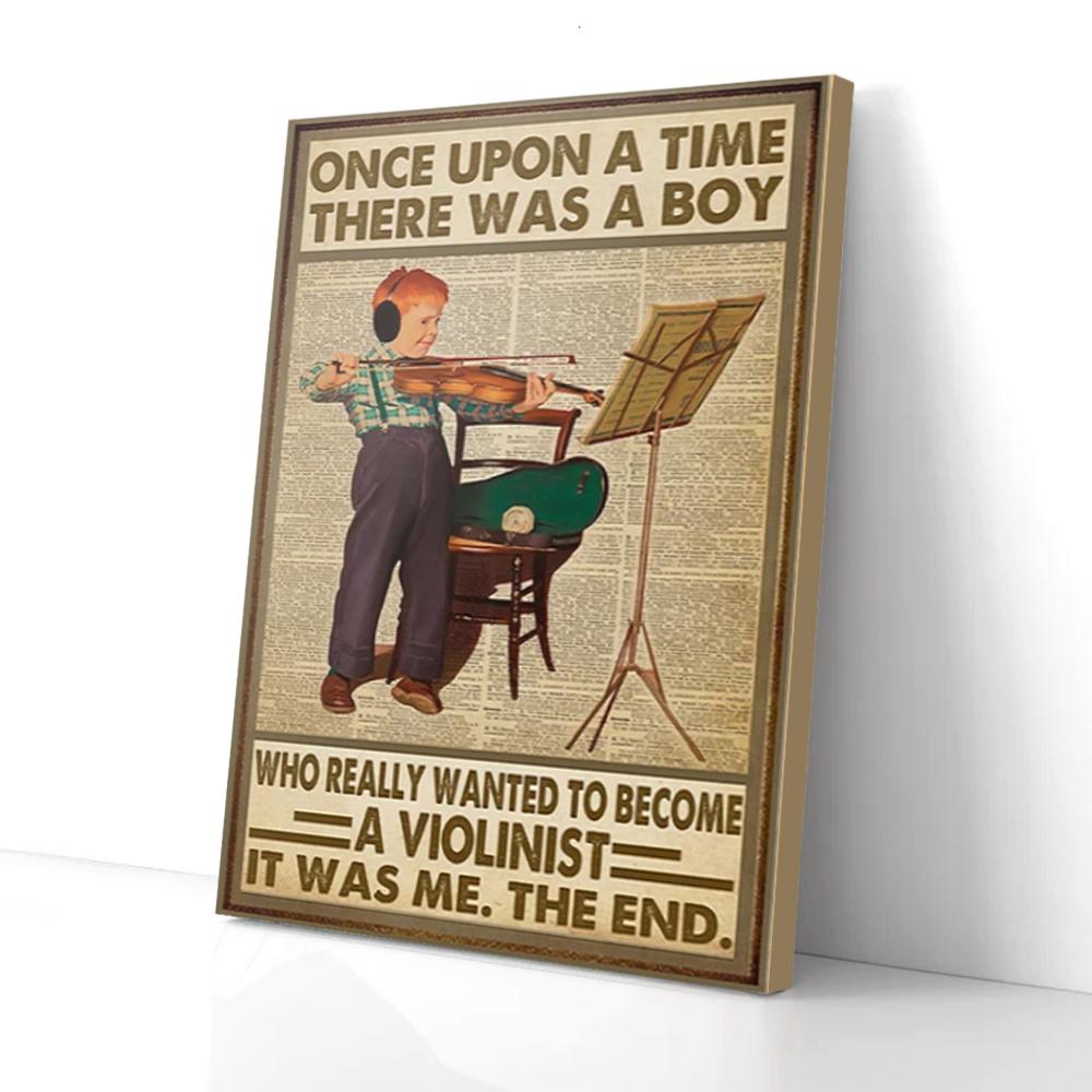 Once Upon A Time A Boy Wanted To Become A Violinist Canvas Prints - Wall Art Decor once upon a time a boy wanted to become a violinist canvas prints wall art decor 3969