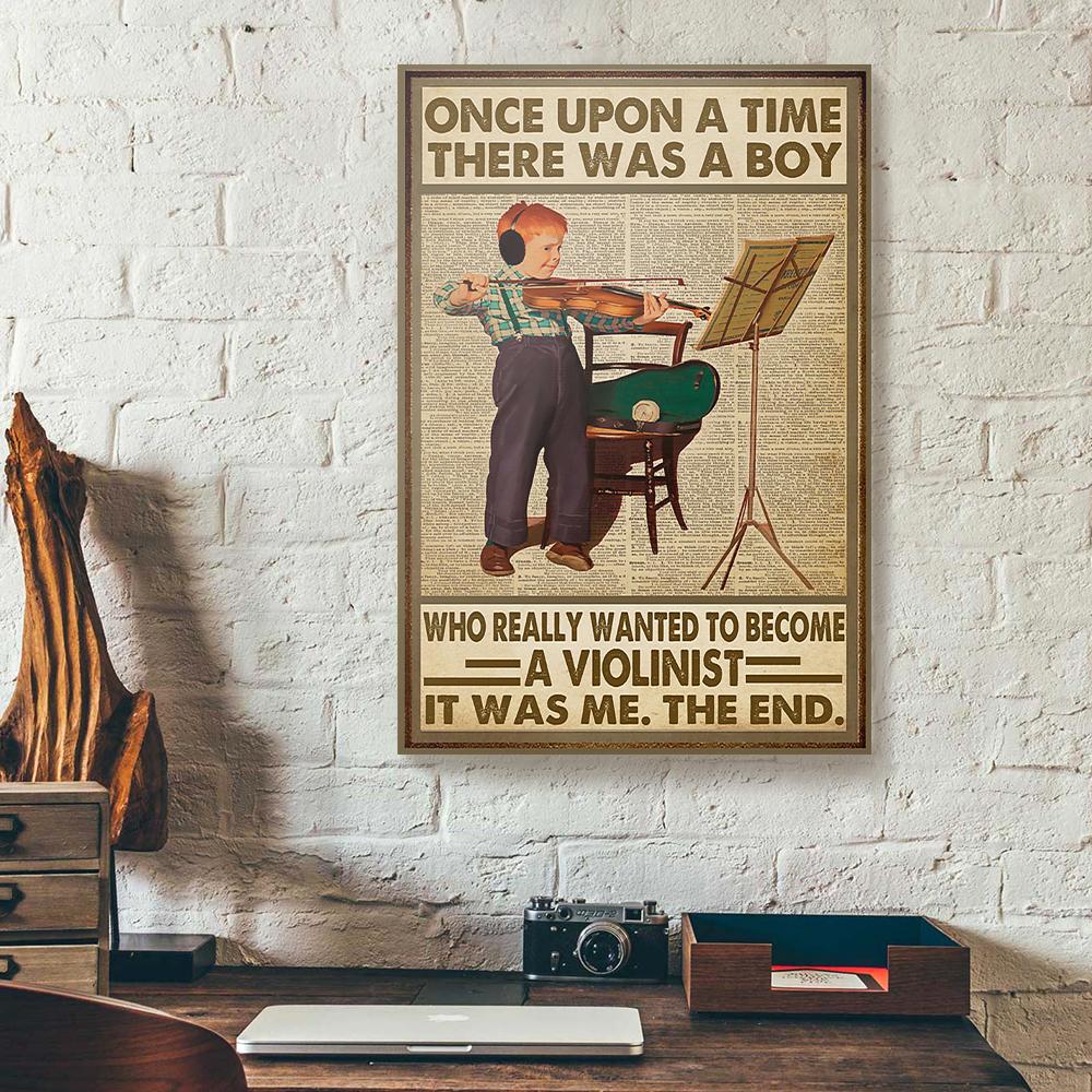 Once Upon A Time A Boy Wanted To Become A Violinist Canvas Prints - Wall Art Decor once upon a time a boy wanted to become a violinist canvas prints wall art decor 7651