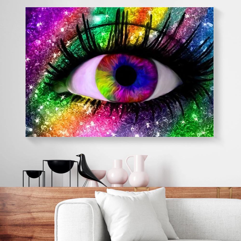 Optometrist Rainbow Eye Canvas Prints - Wall Art Decor optometrist rainbow eye canvas prints wall art decor 1823